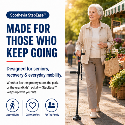 StepEase™ - The All-In-One Smart Walking Cane